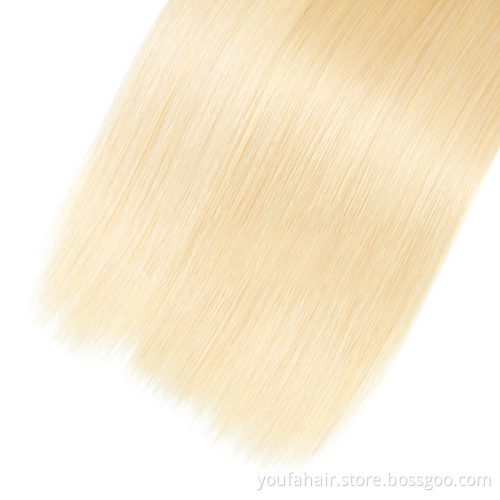 12A Russian Human Virgin Hair 613 Blonde Cuticle Aligned Bundles Wholesale Double Drawn Raw Unprocessed 613 Hair Bundles Vendors